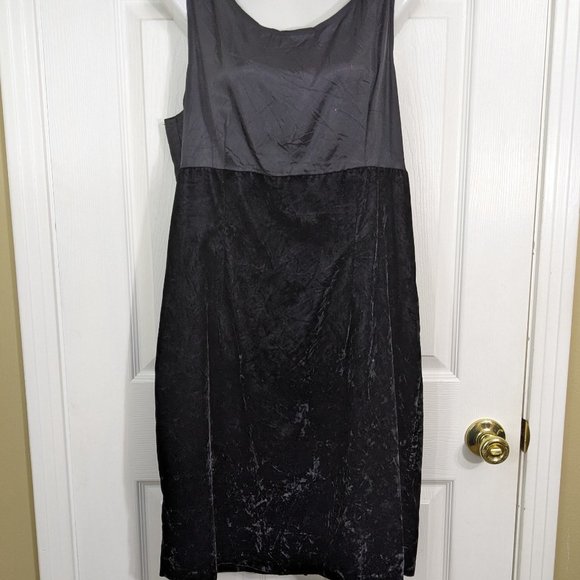 Ms Choice California Black Crushed Velvet Geometric Jacket Dress - 14 - Picture 11 of 16